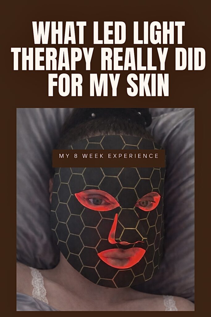 Led light therapy mask 8 week results calm skin routine experience