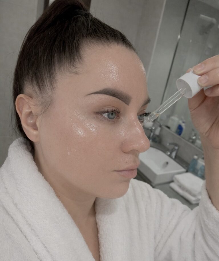 Ectoin barrier support skincare routine for calm healthy skin