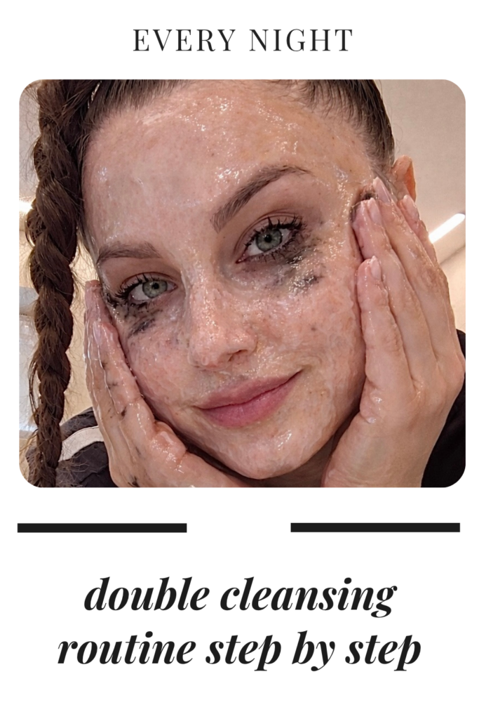 double cleansing routine oil cleanser gentle skincare