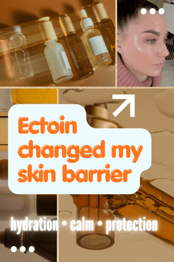 gentle skincare routine using ectoin for calming and protecting skin barrier