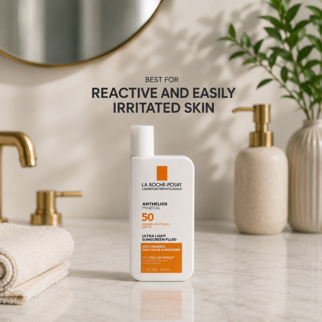 Best mineral sunscreen for sensitive skin – La Roche-Posay Anthelios Mineral SPF 50