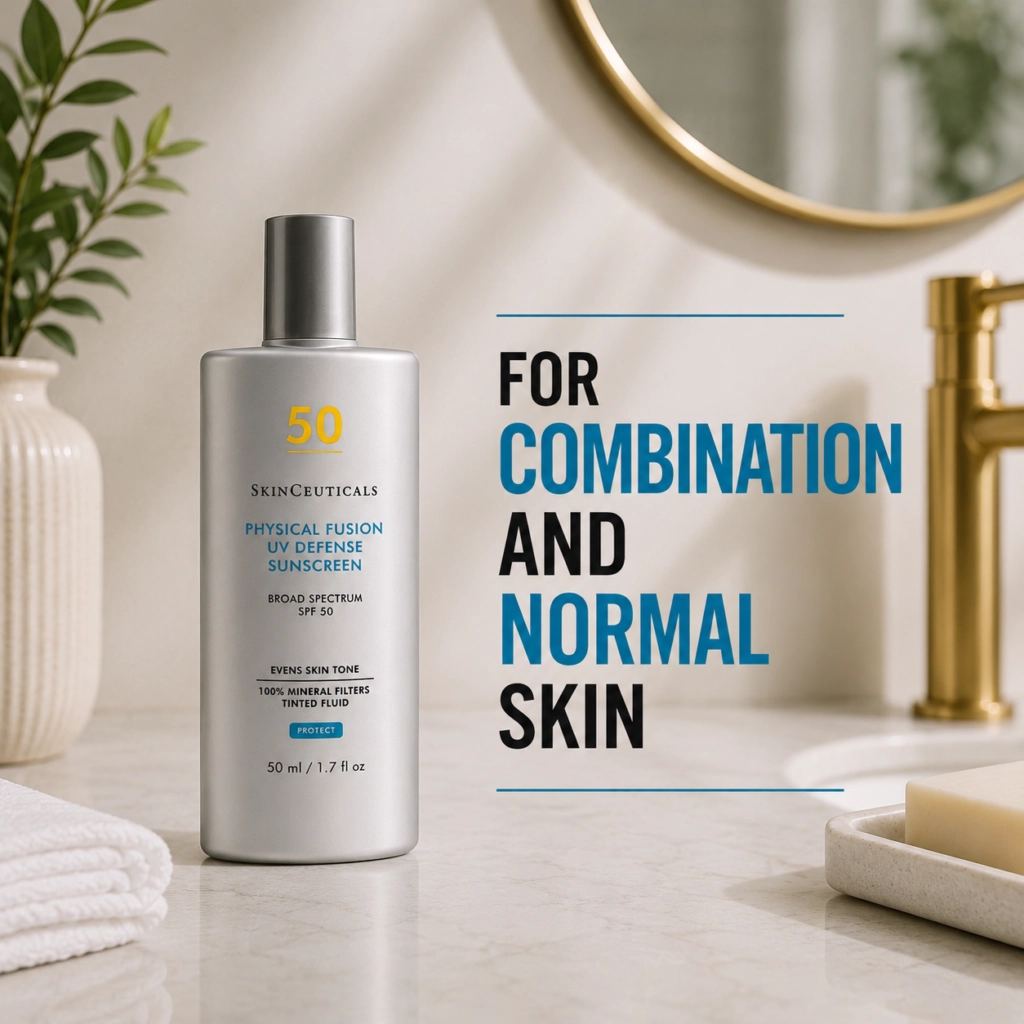 SkinCeuticals Physical Fusion UV Defense SPF 50 mineral sunscreen for combination and normal skin