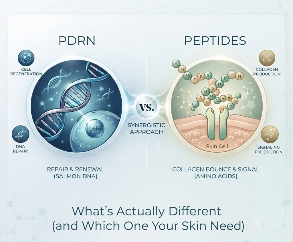 PDRN vs. Peptides: What’s Actually Different (and Which One Your Skin Needs)